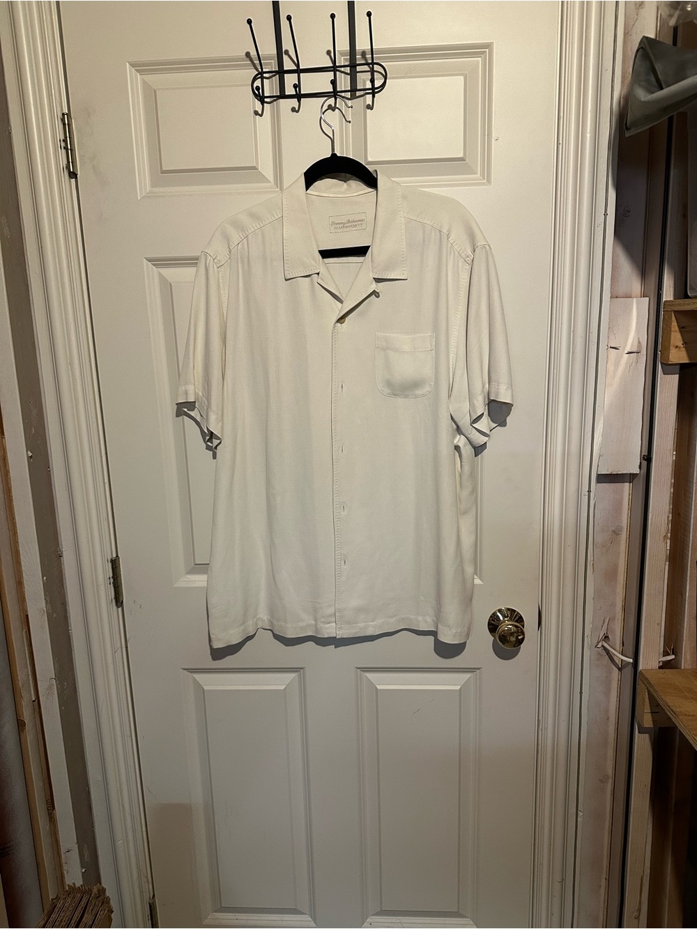 Tommy Bahama White Short-Sleeve Camp Shirt
